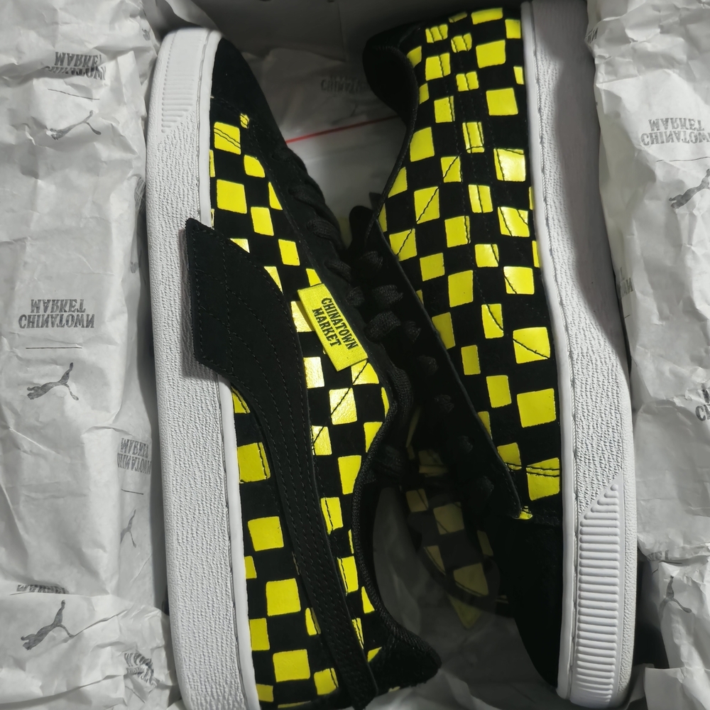 Puma Black and Yellow Chinatown Market  Sneakers Sz 8.5